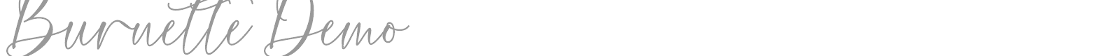 Burnette font preview
